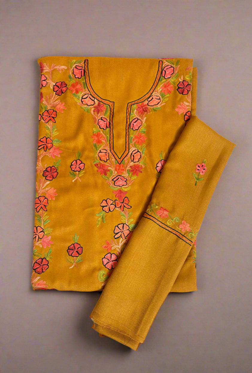 Semi-Pashmina Handwork Embroidery Suit Set